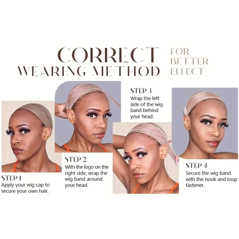 Velvet Wig Grips Headband Adjustable Grip Headbands For Lace Frontal Wigs Non-slip Soft Velvet Wig Grips Headband To Hold Wig