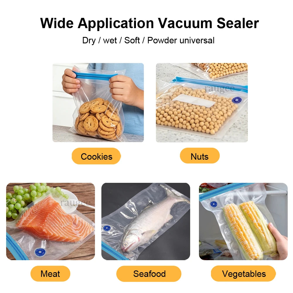 Vacuum Sealer Pump Electric Air Pump for Food Fresh-Keeping Vacuum Sealed Storage Bag Automatic Vacuum Compression Machine