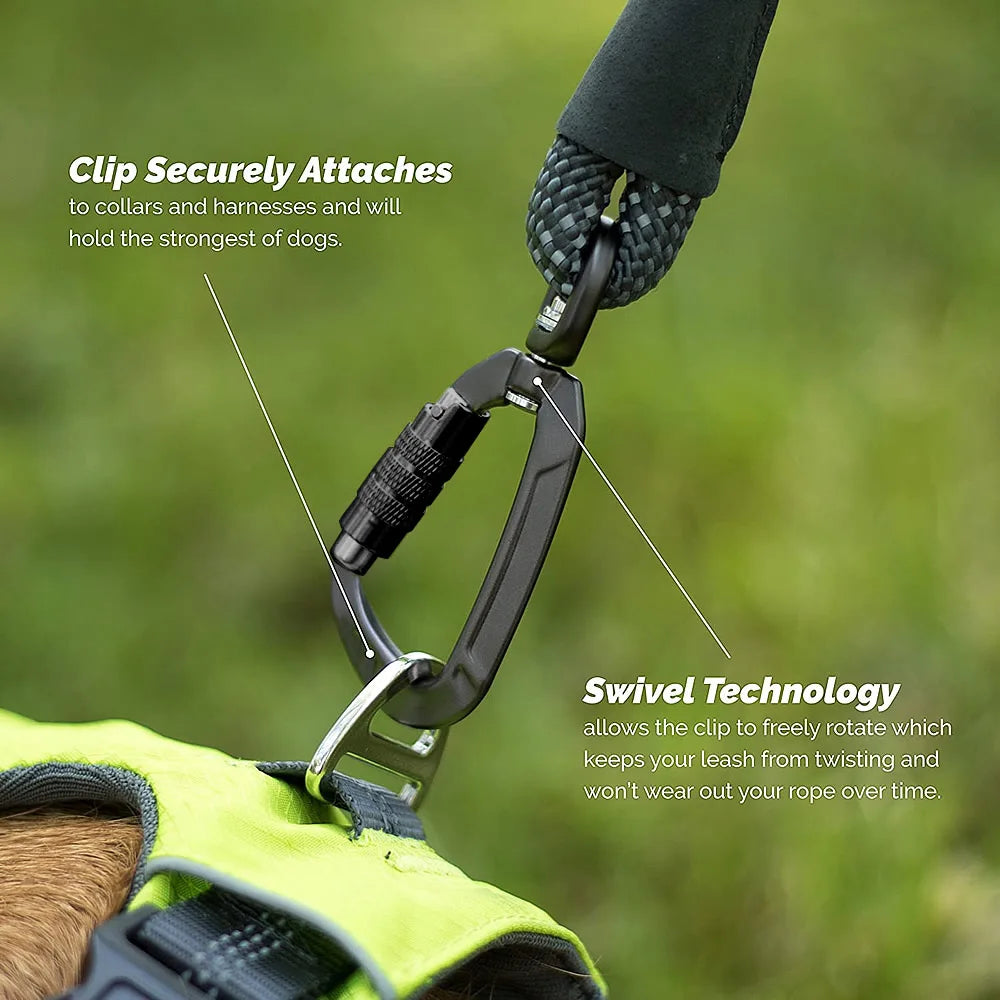 Safety Carabiner Clip Auto Locking 360 Rotational Hook 4KN Pull for Dog Leash Hammocks Backpacks Outdoor Climbing Accessories