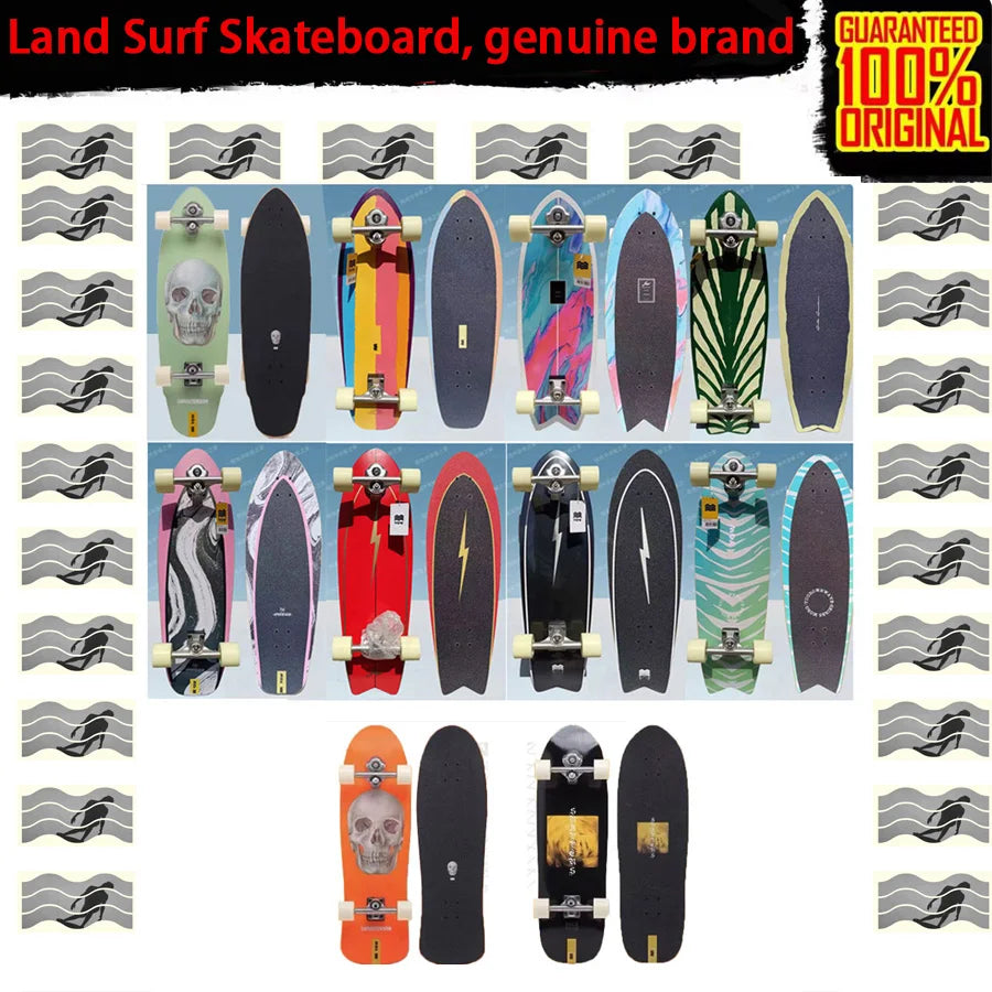 land surf YOW skateboard longboards whole kits good quality spring system branded with trucks wheels bearings and tool