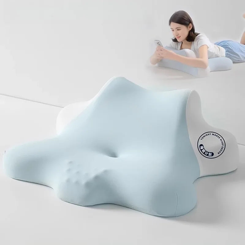 Sleeping Pillow Multifunctional Pillow Core Protecting Cervical Vertebra Pillow Helping Sleep Reading and Playing Mobile