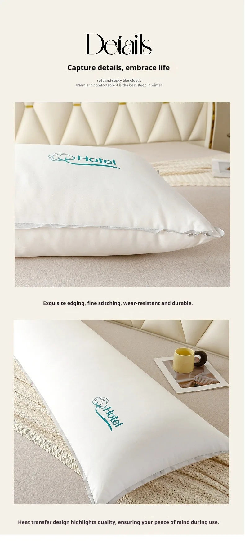 White Pillow Core Soft Filling Pillows Neck/Body Pillow 48x100/48x120/48x150/48x180cm Pillow Long Cushion almohadas para dormir