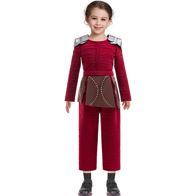 Girls Halloween Costume 2025 New Movie Cosplay Clothes Sets Children Brave Girls Party Carnival Birthday Red Clothing Performanc
