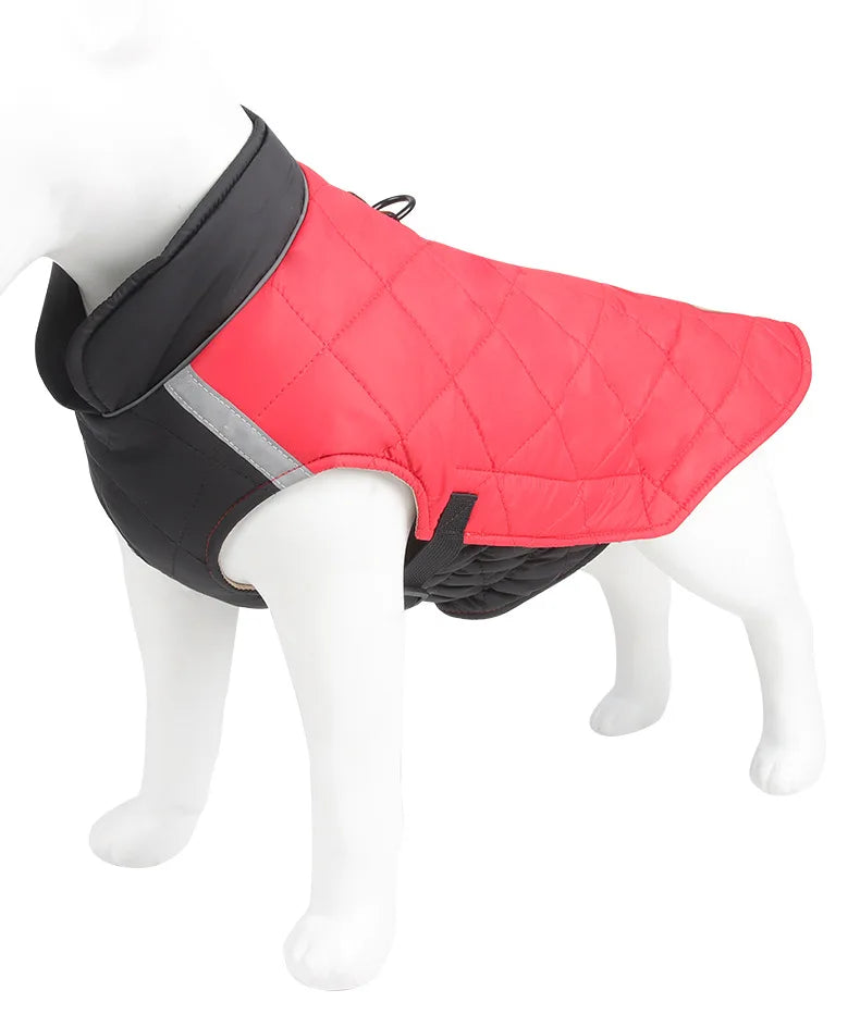 New Winter Pet Dog Clothes Thickened Fighting Dog Clothes Reflective Dog Cotton Clothes Pet Clothes