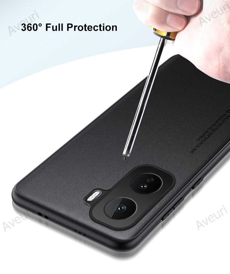 Luxury PU Leather Case For Vivo iQOO Neo 11 Back Cover Silicone Shockproof Full Protection Phone Case For Vivo iQOO Neo11 5G