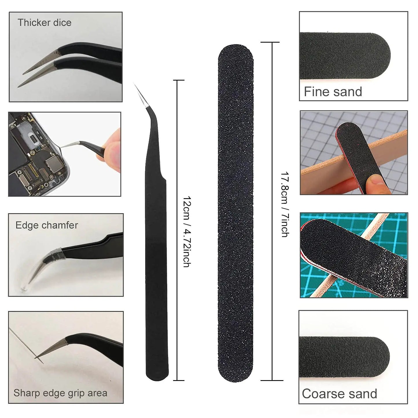 Creality 3D Printer Tool Kit Nozzle Cleaner,File,Engraving Knife,Tweezers,Scraper& Engraving Tools for Maintenance