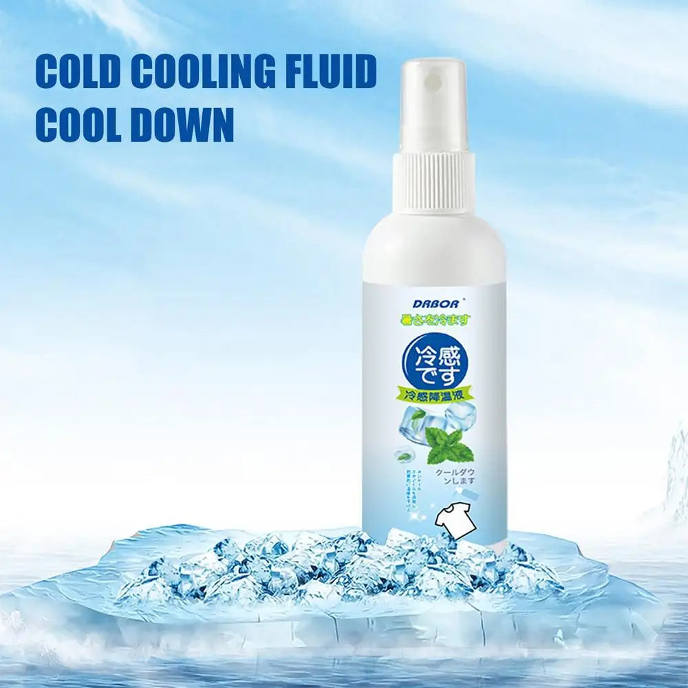 Cool Spray For Summer Household Instant Cooling Spray Natural Plant Extracts Cooling Artifact For Camping Outings Traveling
