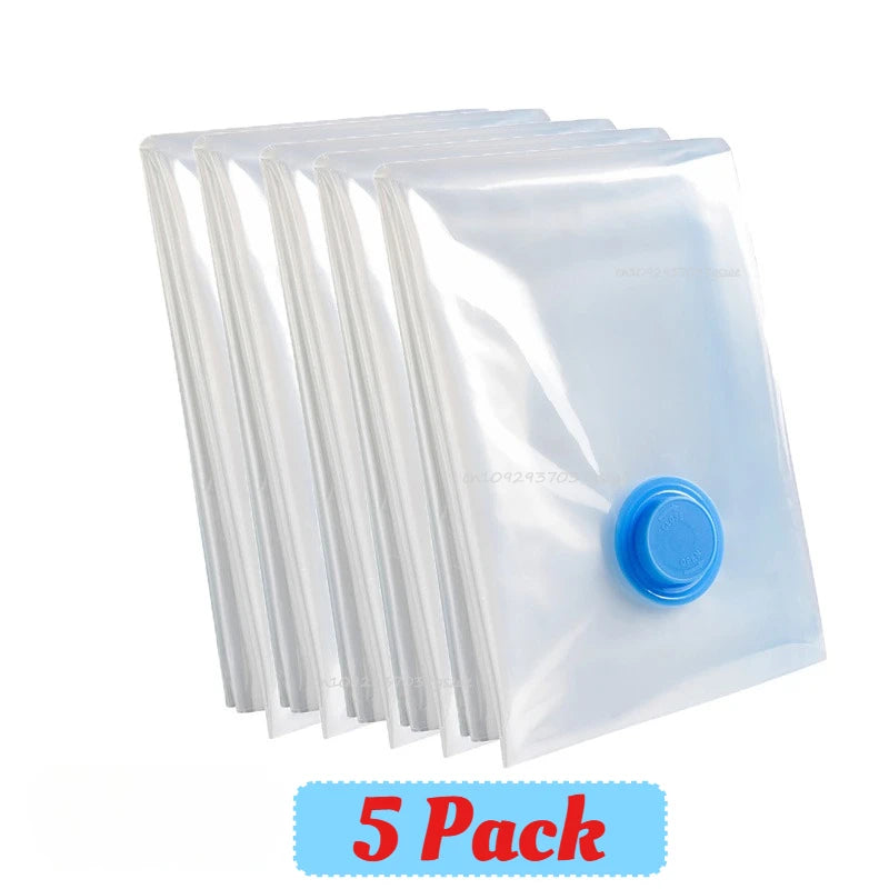 Vacuum Bag for Clothes, Air Vacuum Bag with Pump, Travel Essentials, Space Saver Bags for Comforters Blankets Storage Organizer