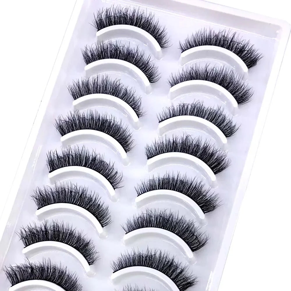 33 Style 10/50/100 Boxes 10Pairs Natural 3D Mink False Eyelashes Makeup Fake Eye Lashes Faux Cils Make Up Beauty Tools Wholesale