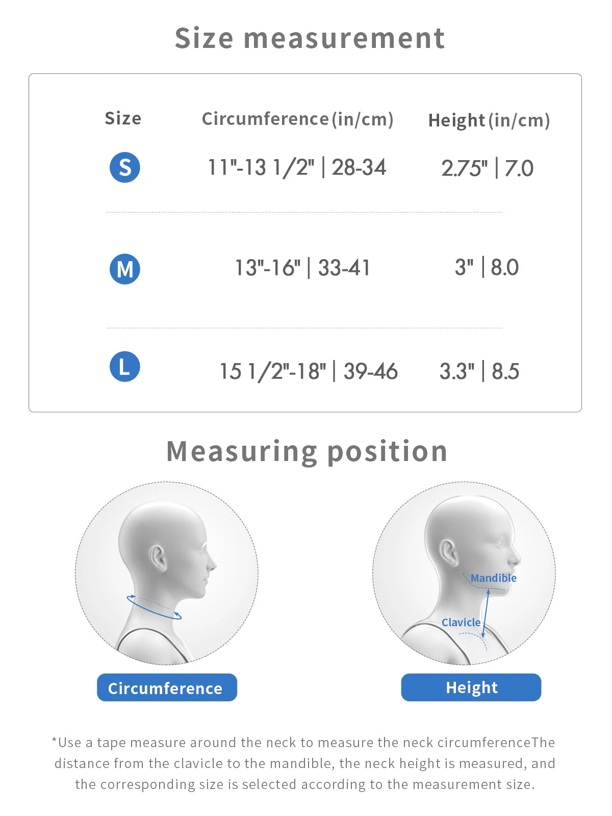 VELPEAU Silicone Neck Brace, Neck Support for Spine Pressure and Posture Correction, Cervical Collar Breathable & Waterproof