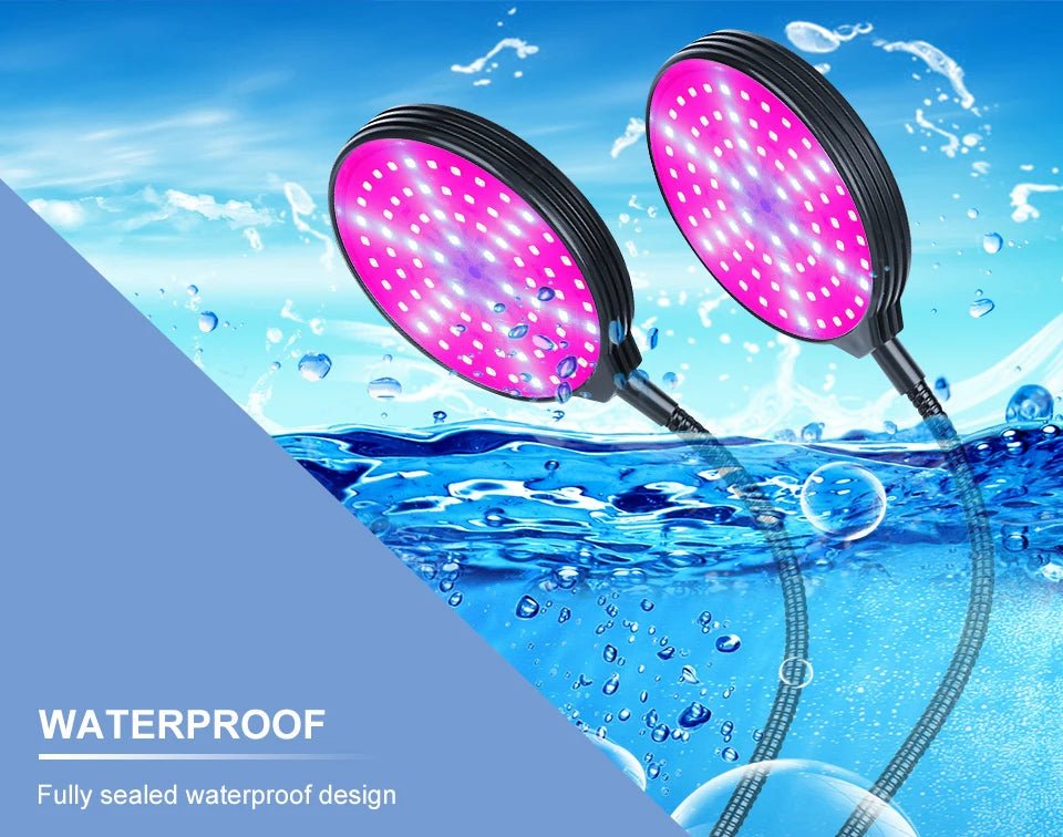 LED Grow Light Full Spectrum Dimmable With Timing Auto On/Off USB 5V Waterproof Plant Hydroponics Cultivation Lamp 1/2/3/4 Heads