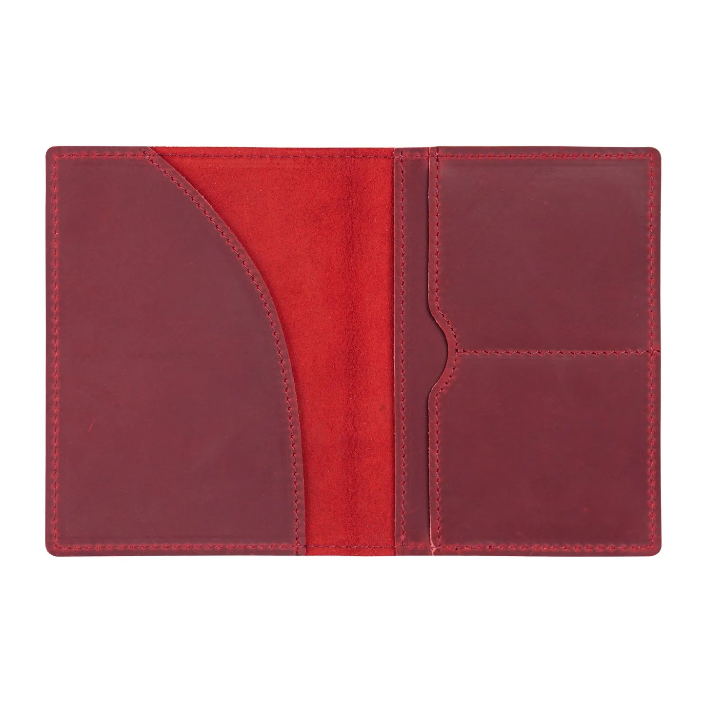 Leather Passport Holder for Travel Essentials, Slim Passport Cover Case Travel Wallet Bifold Credit Card Bag for Women Men