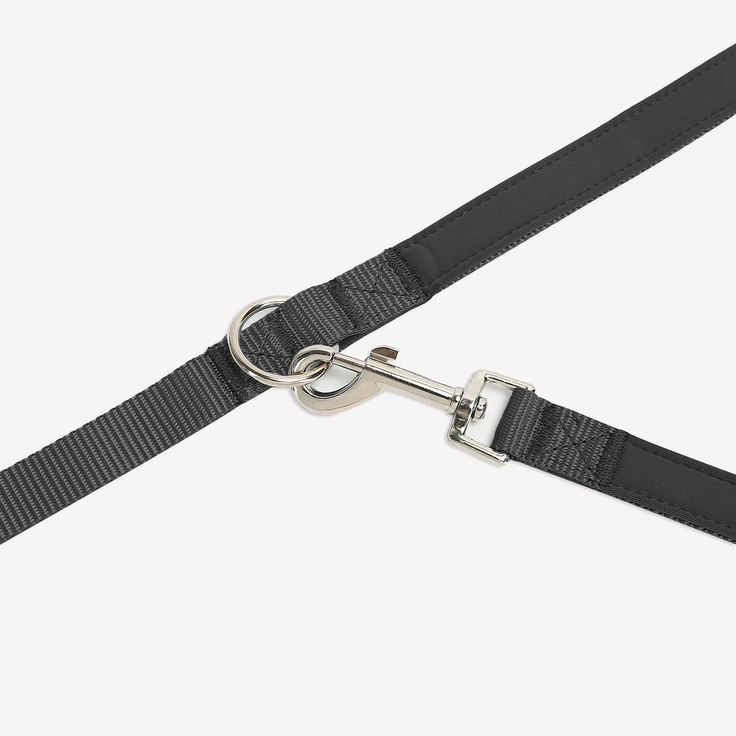 Crossbody Dog Leash Versatile Crossbody Waist Leash with 3 Rings Puppy Walking Leash Reflective Nylon Multifunctional Pet Rope