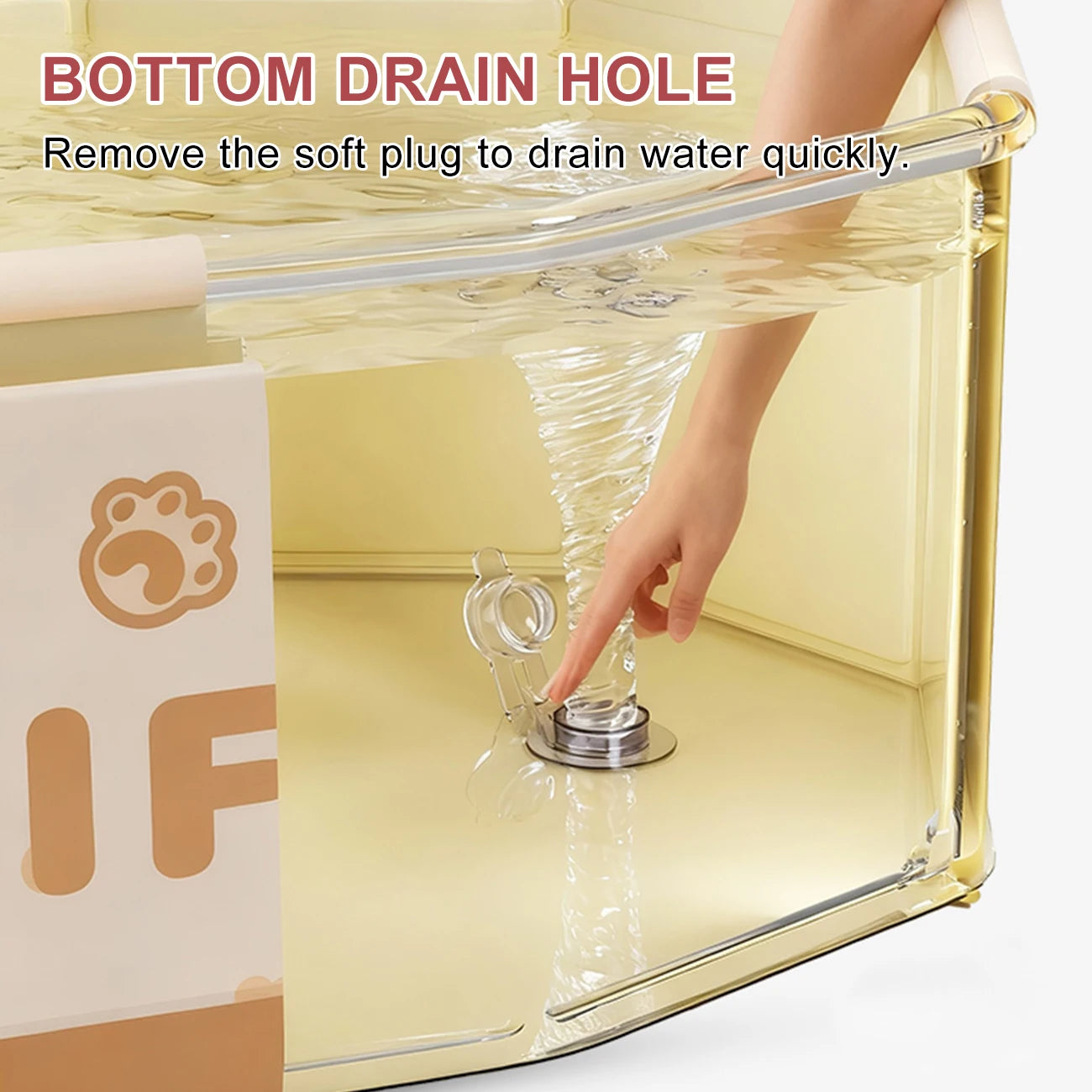 1PC Portable Collapsible Baby Bathtub - Foldable SpaceSaver for Newborns to Toddlers Home Travel Easy to Store