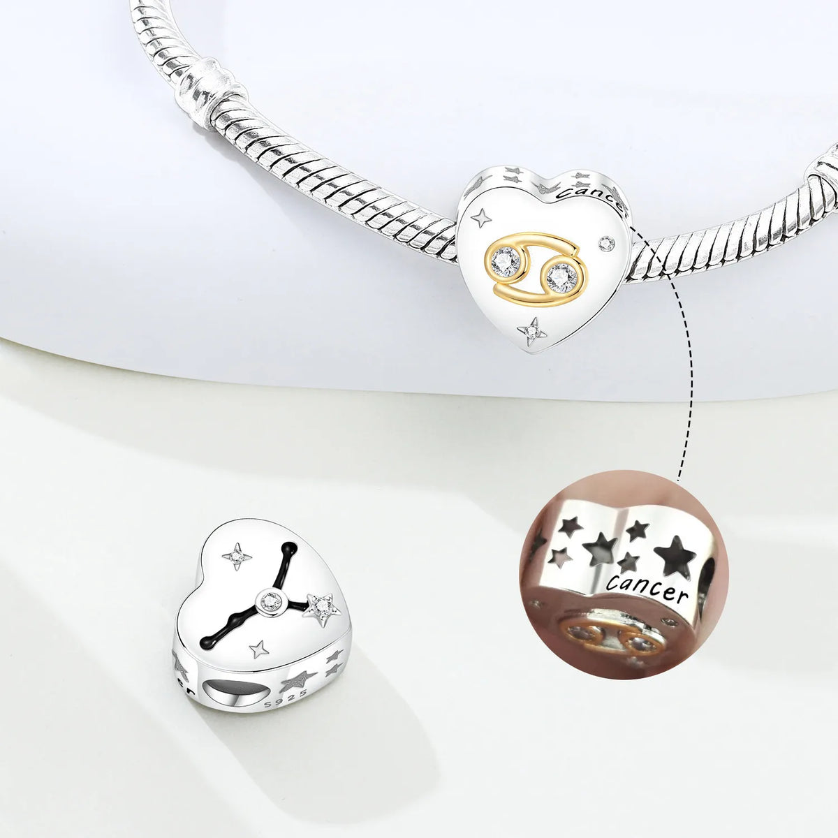 Hot Sale 925 Sterling Silver 12 Constellation Charm Beads Fit 3mm Original Bracelet Necklace Fashion Jewelry Birthday Gifts 2026