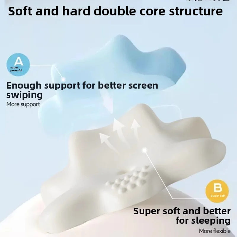 Sleeping Pillow Multifunctional Pillow Core Protecting Cervical Vertebra Pillow Helping Sleep Reading and Playing Mobile