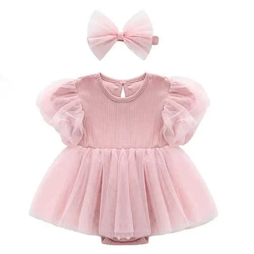 2025 New Summer Toddler Baby Girls Jumpsuit Flying Sleeve Cotton Flower Print Newborn Baby Girls Romper 0-24M Baby Clothing
