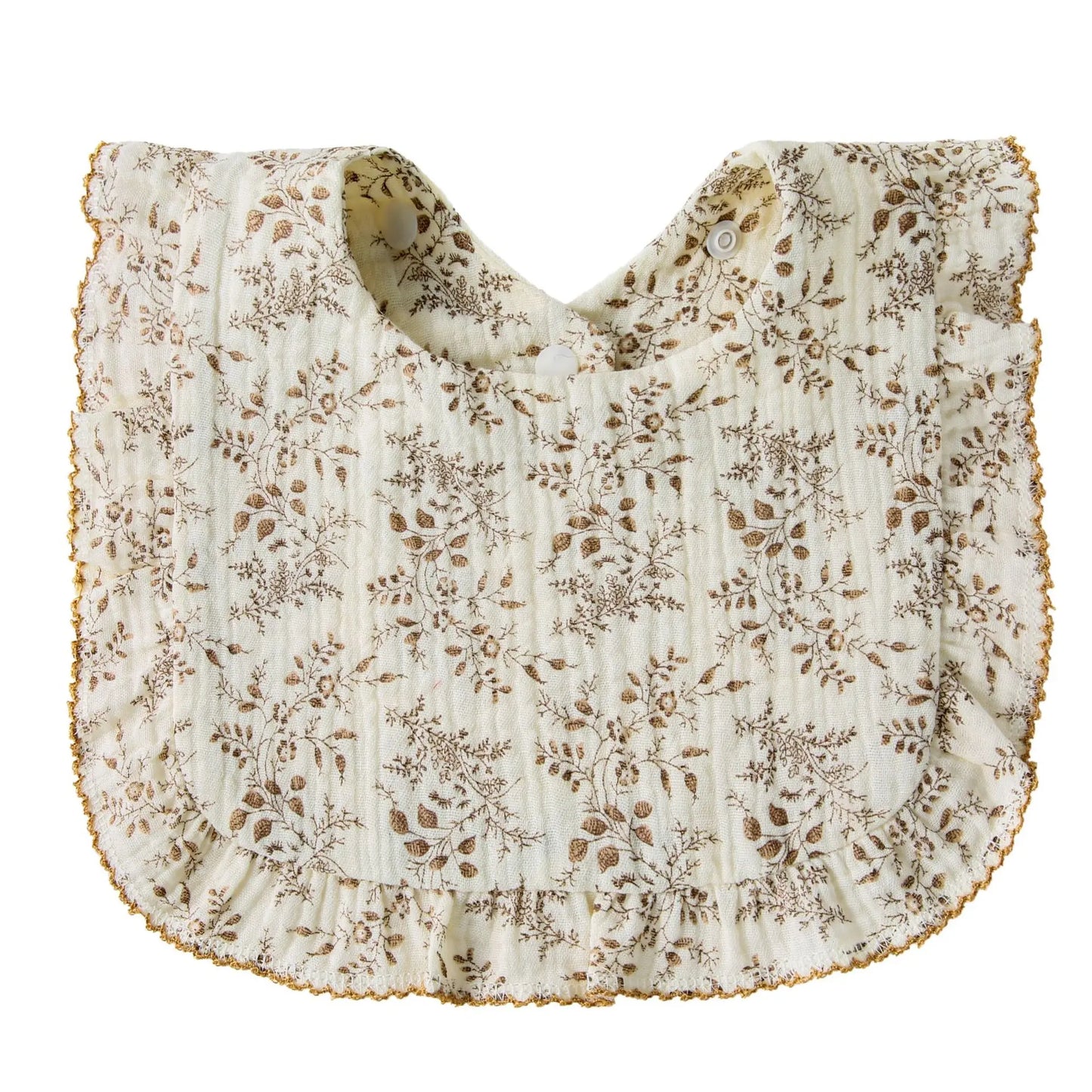 Newborn Baby Bibs Infant Burp Cloths Baby Stuff Feeding Drool Bandana Saliva Towel Toddler Ruffle Floral Bib Baby Accessories