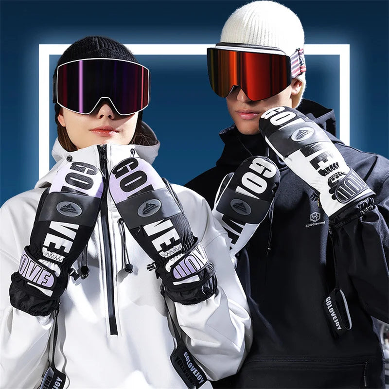 3M Thinsulate Ski Gloves Women Men Windproof Breathable Waterproof Thermal Winter Warm Snow Skate Mittens Snowboard Accessories
