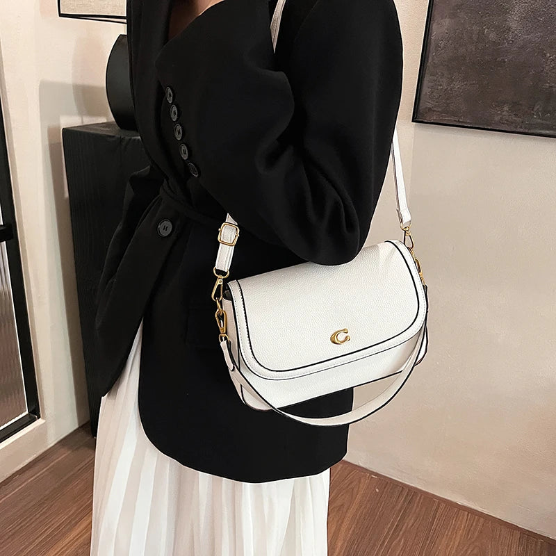 Elegant Women Luxury Leather Designer Fashion Shoulder Bag High End Tote Handbag For Fashionable Urban Daily Use