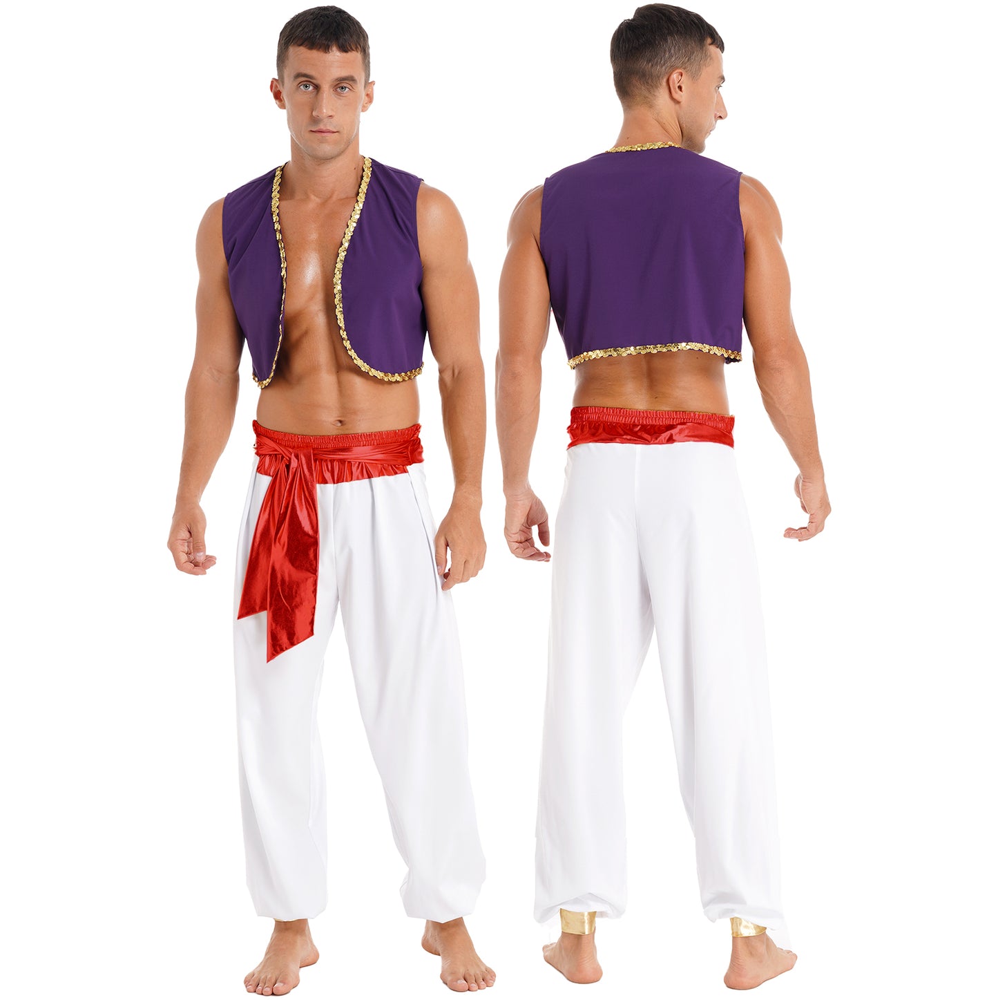 Halloween Adult Cosplay Complete Set Ancient Greek God Gladiator Clothing Mythical Prince Aladin Party Performance Costume