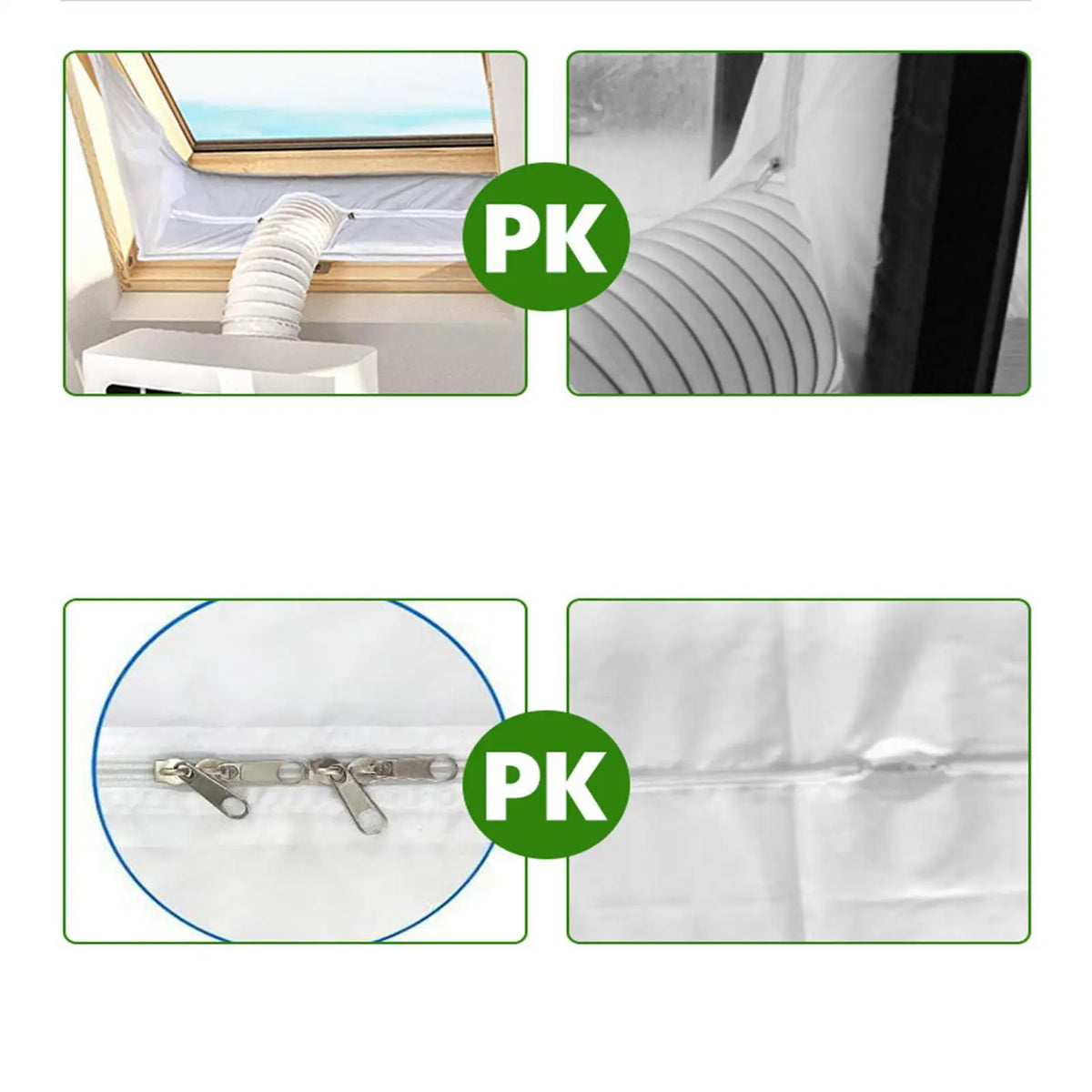 Portable AC Window Vent Kit AC Sealing Sealing Duct Cloth Mobile Air Conditioning Unit Vent For Home Apartment Farmhouse