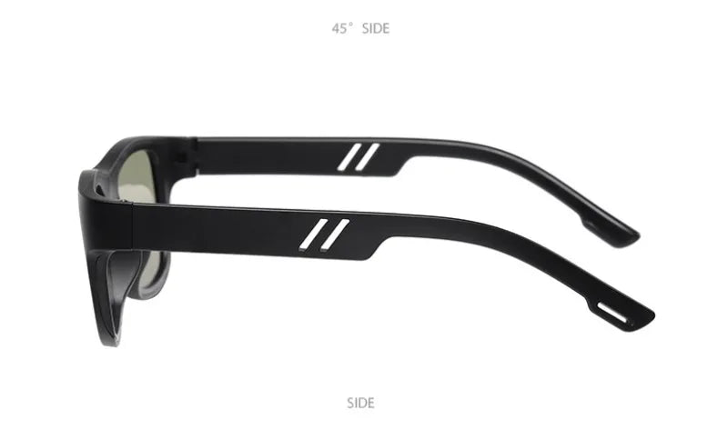 New Technology 0.1s Intelligent Change Color Polarized Sunglasses for Men, LCD Computer Chip Photochromic Sunglasses Anti-UV 400