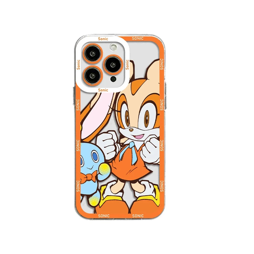 Cartoon Cute Game Phone Case For iPhone 17e 17 16e 16 15 14 13 12 11 Mini Air Pro Max X XR XSMax Plus S-S-Sonics Soft Back Cover