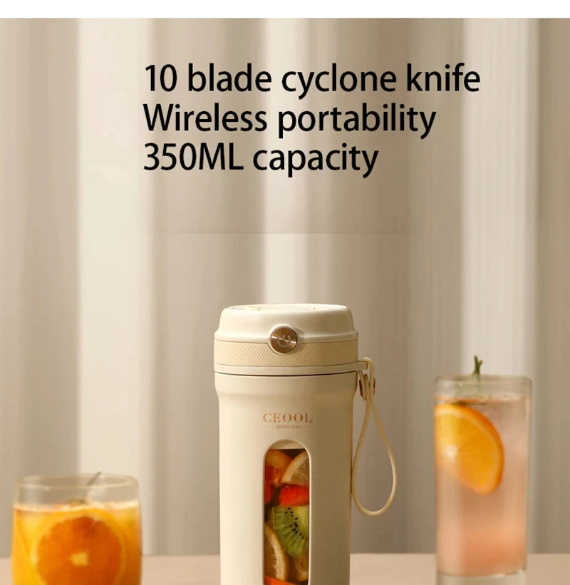 Z30 USB Electric Portable Fruit Blender 350ML Charging Small Quality Home Mini Multi functional Fruit and Vegetable Juice Cup
