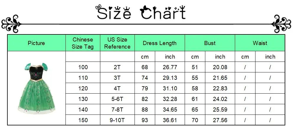 Halloween Birthday Carnival Princess Costume Dress Elsa Anna Snow White Aurora Moana Rapunzel Mermaid Belle for Girls 2-8Y