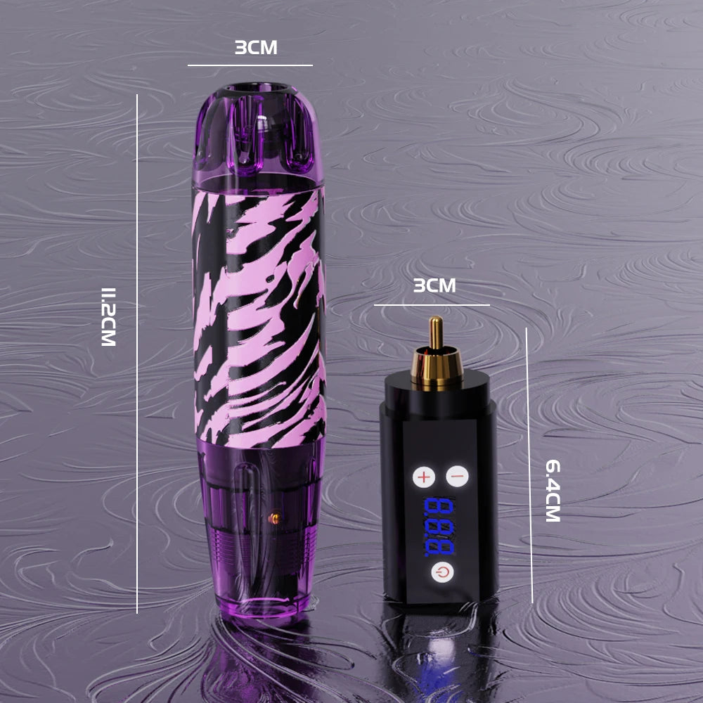Goldplume Tattoo Set 10 Tattoo Needles Tattoo Pen Set High Power Tattoo Power Supply Tattoo Machine Set