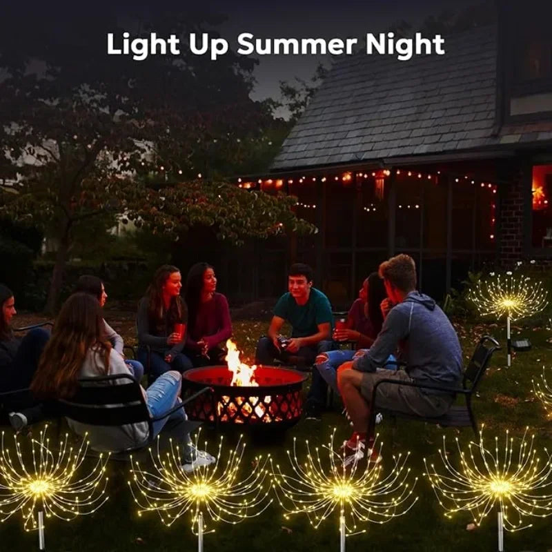 Landscape Fairy Light Solar Firework Lights Waterproof Sparkles Garden Lights Outdoor Decoration Light Yard Patio Pathway