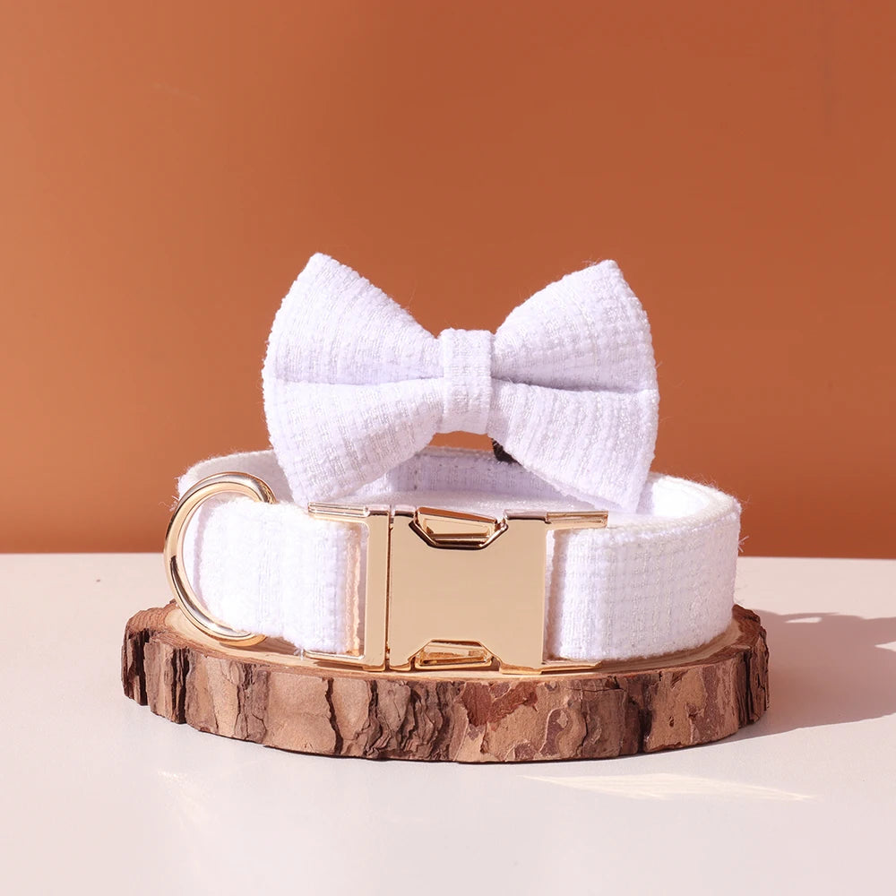 Customized Dog Collar Set Free Personalized ID Name Tel Engraving Name for Small Medium Large Dogs Adjustable Dog Leash