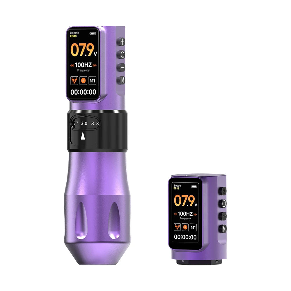 Elf PRO Wireless Tattoo Pen Machin 1700mAh Battery 2.4-4.2mm Adjustable Stroke Display Charge Tattoo Gun Permanent Makeup
