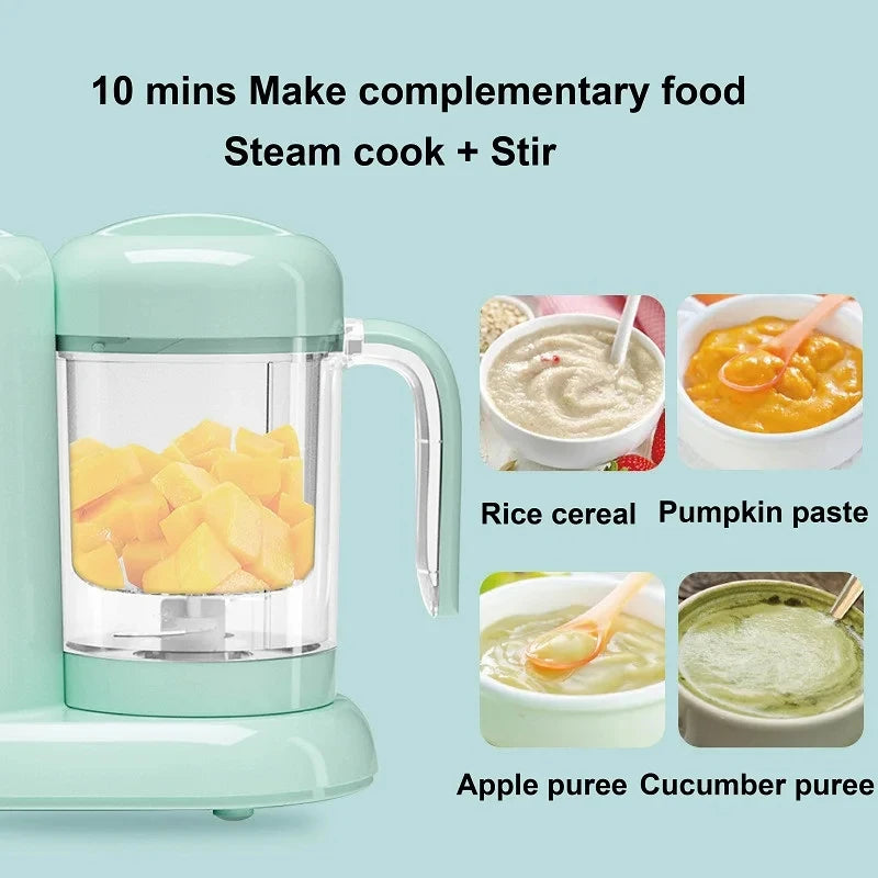 300W Baby Food Cook Mixer Steamer Multifunctional Fruit Vegetable Food Processor Solid Food Machine Electric Meat Grinder 220V