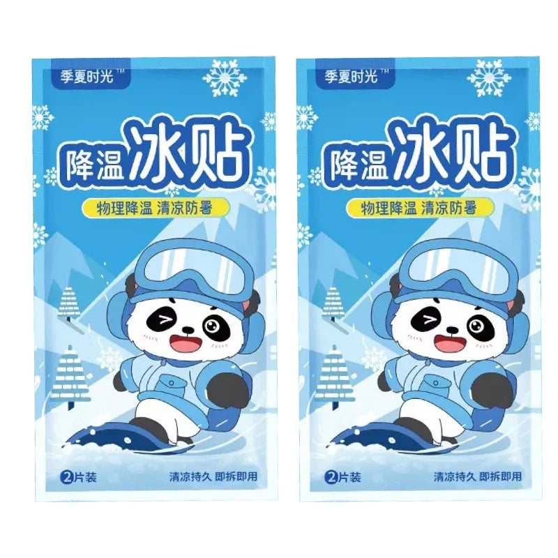 Summer heat dissipation and cooling multi-functional ice patches, adult cooling gel patches relieve fever, pain and discomfort