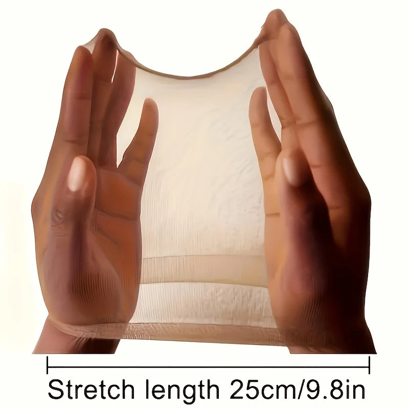 10Pcs HD Wig Caps High Quality Transparent HD Hair Nets Weave Nylon Stretchy Lace Front Wig Cap for Women Men Light Brown