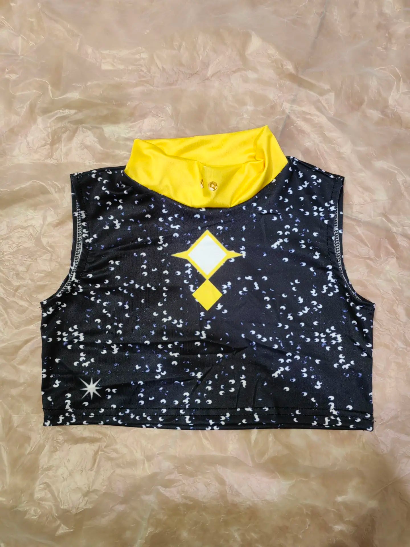 Cool Girl Cosplay Golden Costume Kids 3D Print Idol Group Singing Stage Performance Costume Child Halloween Party Clothes Suit