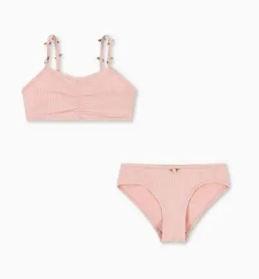 Kids Swimwear for Girls KS Brand New Summer Baby Swimsuit Cute Cherry Kids Outfit Set Holiday Beach Bikini Children Clothing