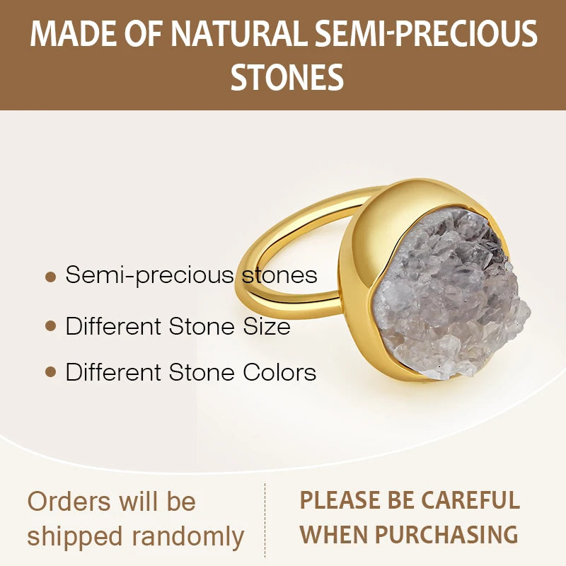 IVOG Lilac Color Channel Setting Ring For Women Semi-Precious Stone Copper Ring Fashion Jewelry Couple Gift