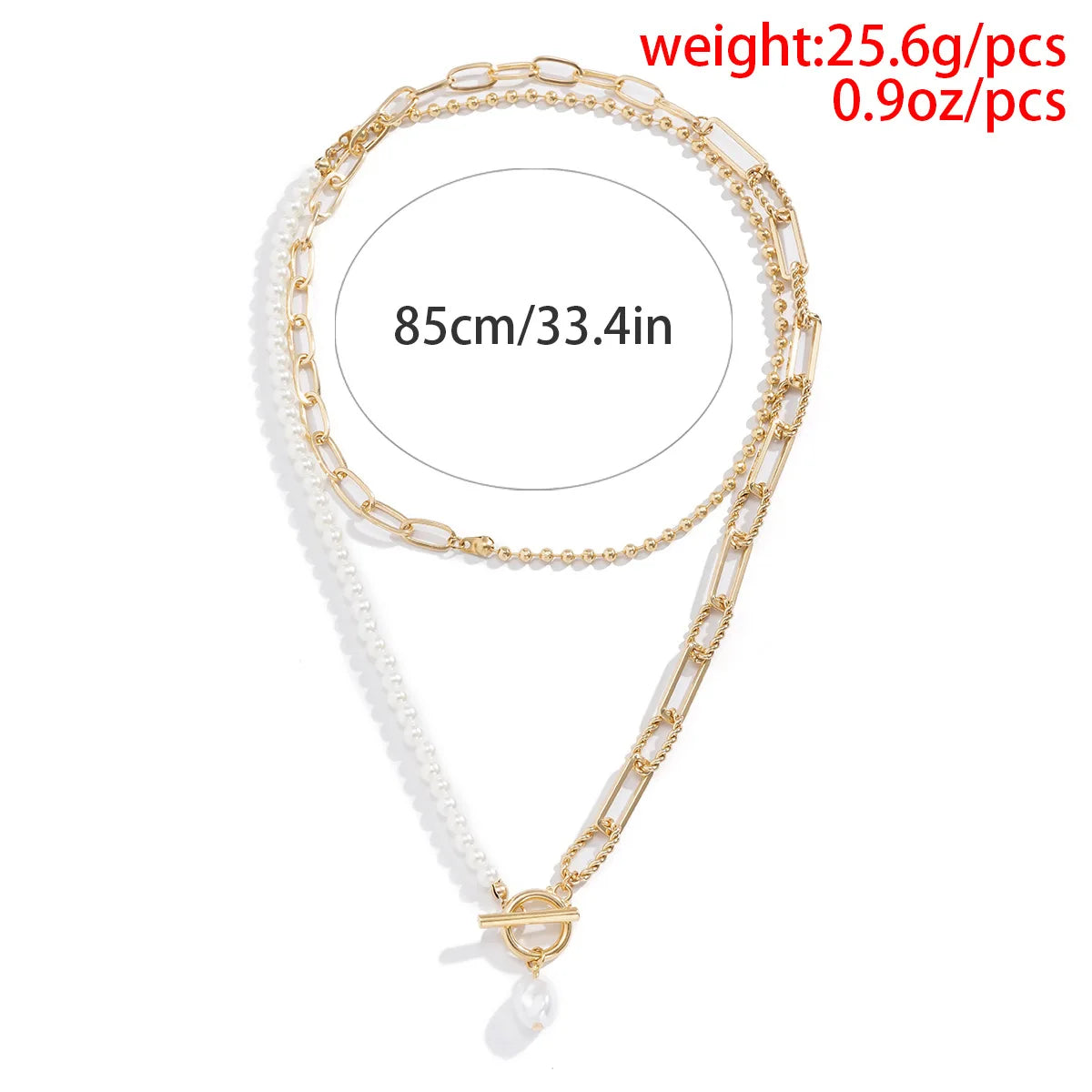 Multi-Layer White Imitation Pearl Necklace Bead Chain Punk Ladies Wedding Short Clavicle Necklac Girl Charm Banquet Jewelry
