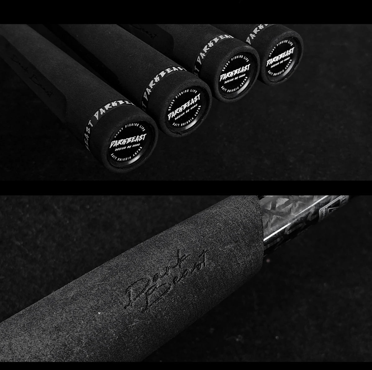 HANDING Dark Beast Long Cating Rod Toray Carbon Fiber Fuji A and SiC Guide Rings High Density EVA Handle Carbon Fiber Reel Seat