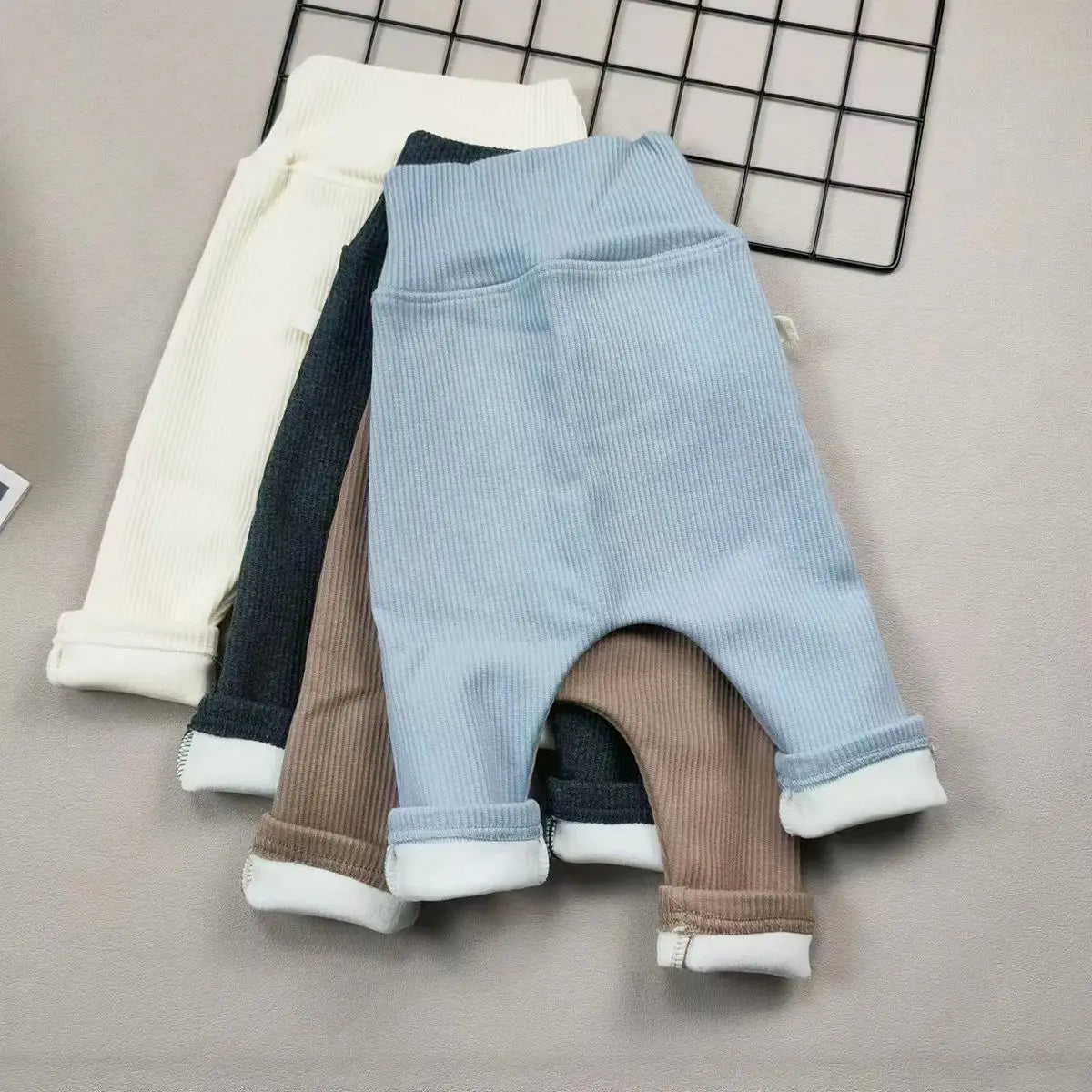 0-3Y Baby Winter Underpants Korean Edition Baby Autumn Winter Clothing Girl High Waist Plush Boys' Warm Underpants