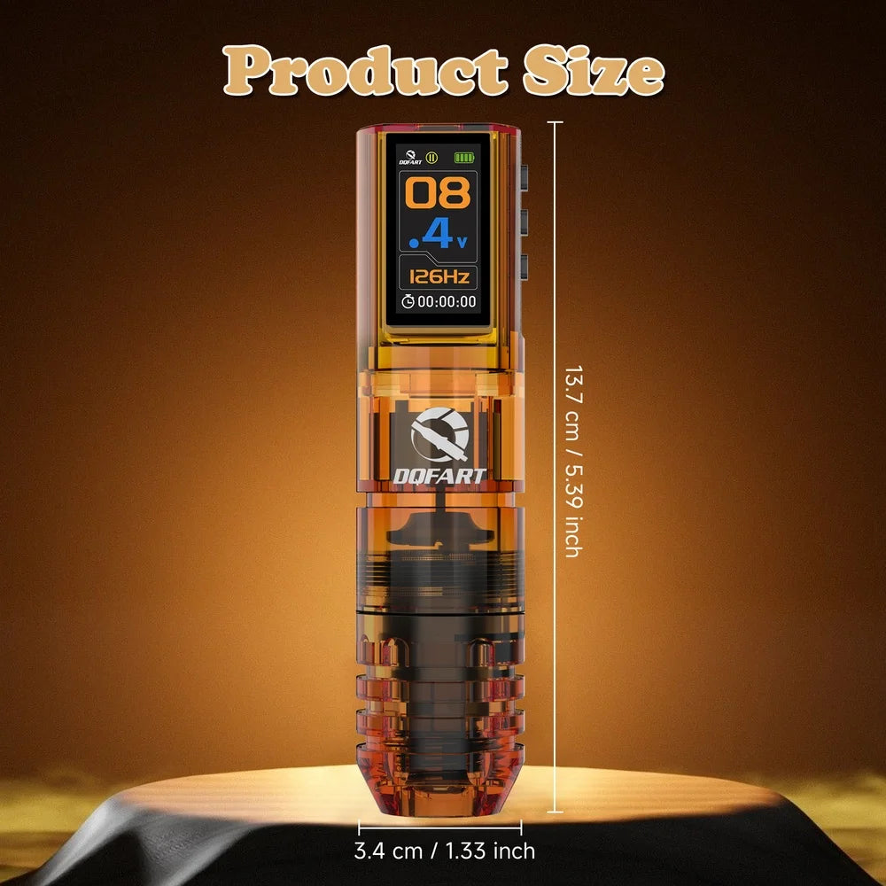 DQFART Hot Poseidon Wireless Tattoo Machine Pen 3Styles 6Colors 1600mAh Safe Professional Artists Creative Designs Beginner