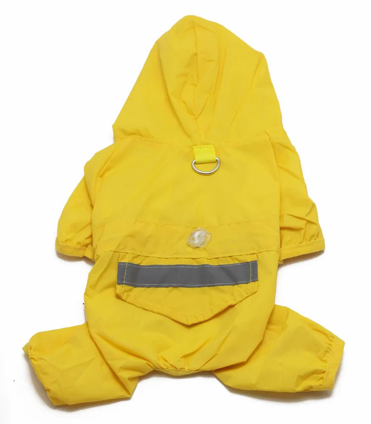 Dog Raincoat Puppy Rain Coat with Hood Reflective Waterproof Dog Clothes Soft Breathable Pet Cat Small Dog Rainwear XS - 5XL