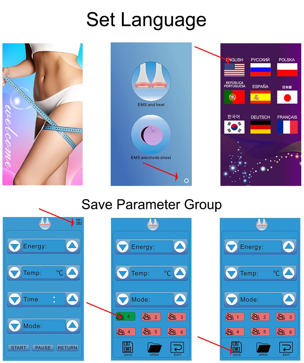 Microcurrent EMS Beauty Massage Device Body Care Relaxation Massager for Home and Spa Use