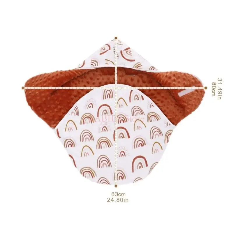 C9GB Baby Car Seats Wrap Blanket Breathable Cotton Baby Swaddles Multiple Pattern