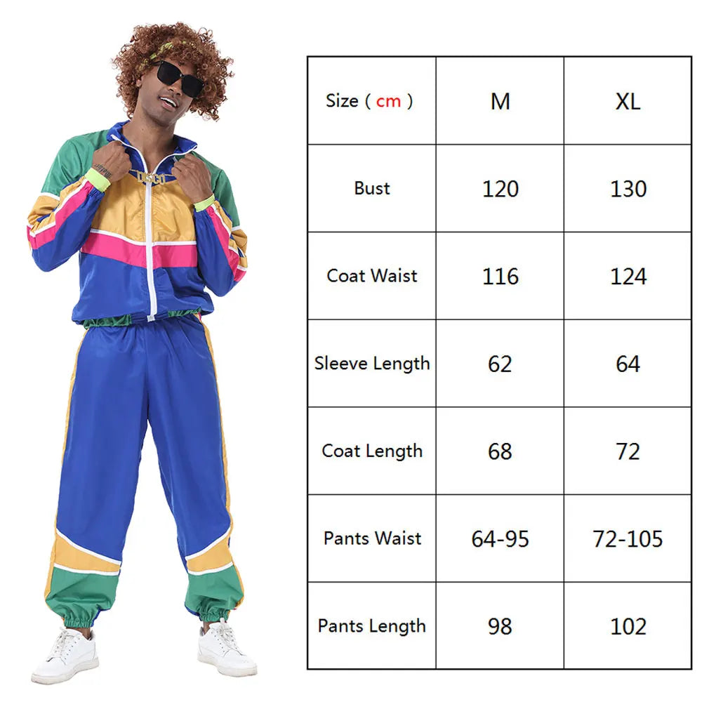 Halloween Couples Hippie Costumes for Women Male Vintage 70s 80s Rock Disco Cosplay Outfits Hip Hop Disco Hippie Costume