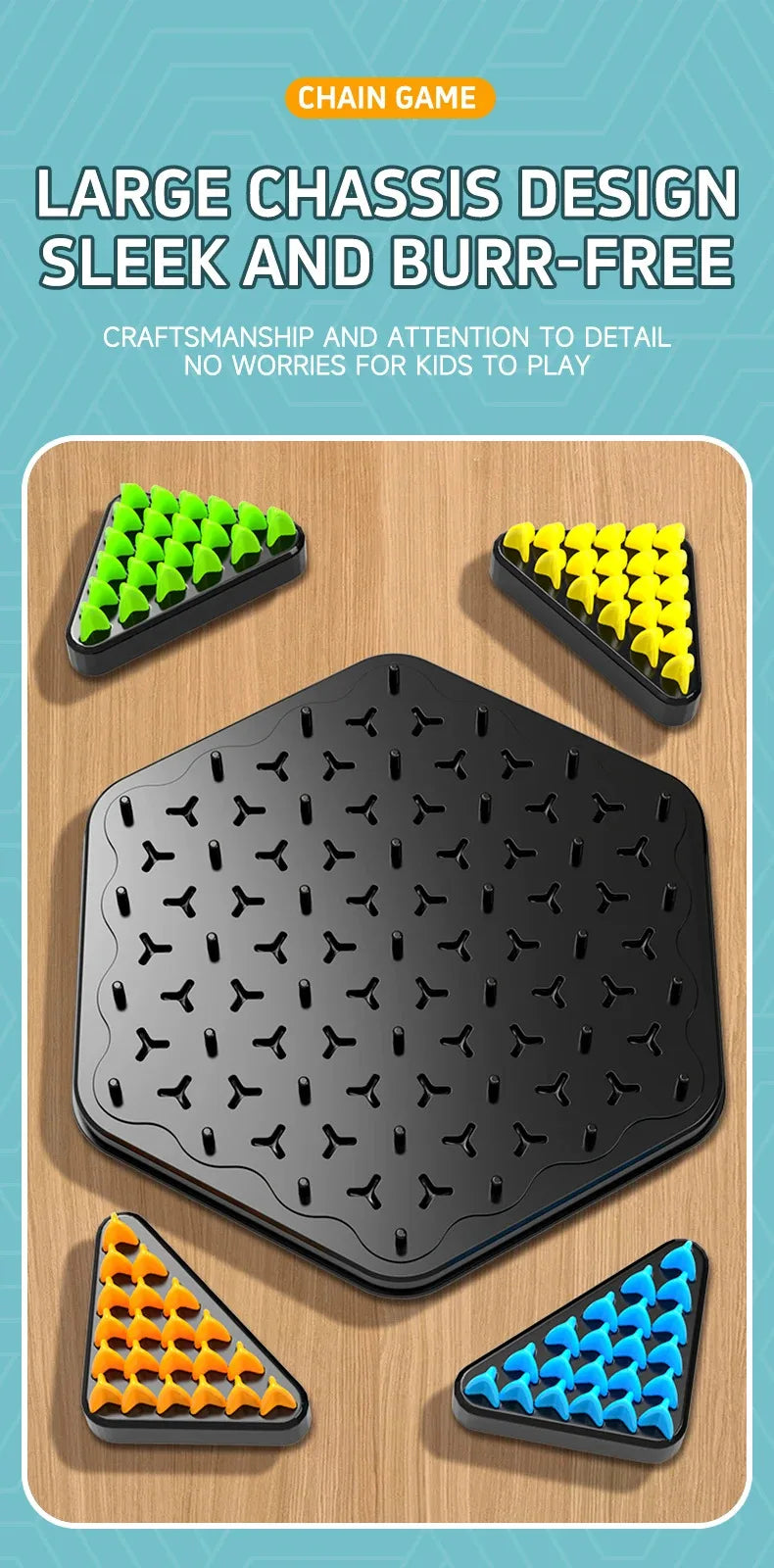 Triangle Chess Splendor Duel Board Game Strategy Game for Kids and Adults Fun Family Game Logic Chess Track Tables Game Toys