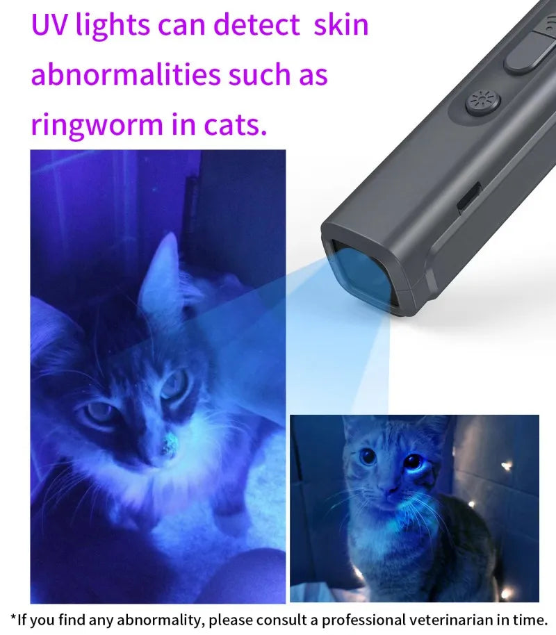 Ultrasonic Dog Repeller Anti Barking Device USB Rechargeable Portable Dog Trainer with LED Light and Lanyard